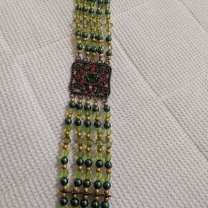 Elegant Multicolor Beaded Belt